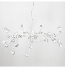 Люстра-молекула в білому кольорі на 42 світлодіоди