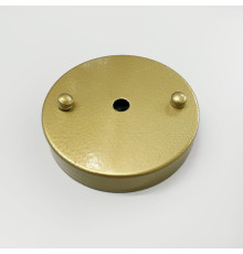 Одинарна кругла стельова основа у золотому кольорі 10х2 см