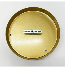 Кругла стельова основа у золотому кольорі для 3 світильників 24х2,5 см