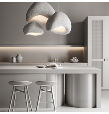 Текстурний гіпсовий підвісний світильник 55х70 см