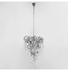 Неймовірна кришталева люстра у хромованому корпусі Ø 60 см