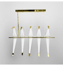 Люстра-композиція з 5 птахів