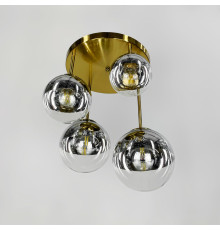 Стельова люстра з 4-ма комбінованими плафонами