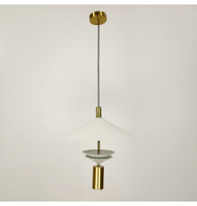 Елегантна підвісна люстра із латунним спотом