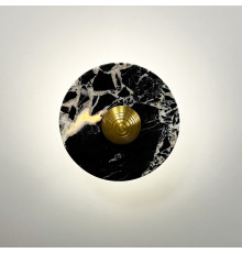 Бра із мармуру чорного кольору Ø 20 см