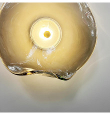 Бра із скляним графітовим розсіювачем Ø 24 см