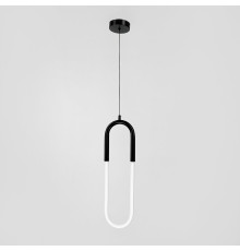 Підвіс зі світлодіодним овалом у чорному корпусі