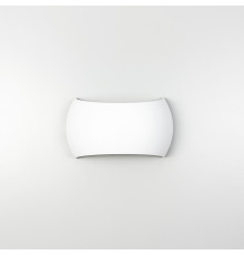 Бра у білому заокругленому корпусі 18х10 см