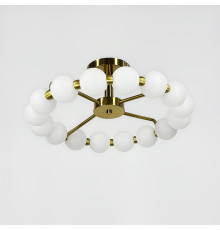 Стельова люстра у вигляді кільця із полімерних кульок Ø 50 см