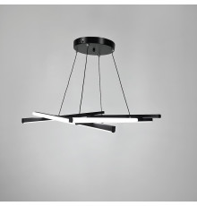 Чорна Led люстра із регульованим підвісним корпусом Ø 90 см