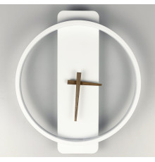 Бра-годинник в білому кольорі