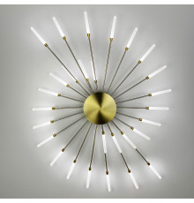 Унікальна латунна стельова люстра на 28 променів Ø 100 см