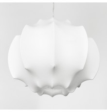 Світильник із білим абажуром 50х45 см у стилі Wabi-sabi