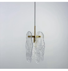 Підвісний світильник Wave shaded з фактурними скляними пластинами на корпусі