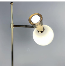 Золота лампа ABELINA з білим плафоном на два джерела світла