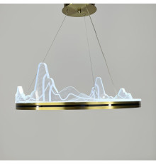 Вишукана підвісна LED люстра з імітацією високогірʼя Ø 50 см