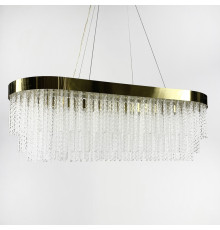 Видовжена розкішна латунна люстра 100 см
