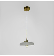 Підвіс у латунному корпусі із бетонним плафоном 20х3 см