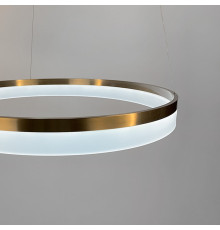 Сучасна LED люстра у латунному каркасі Ø 60 см