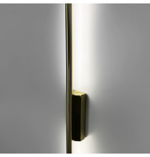 Мінімалістичний чорний настінний світильник в корпусі 100 см