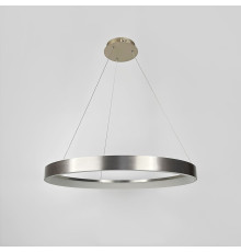 Сучасна кільцева люстра в сатиновому каркасі Ø 80 см
