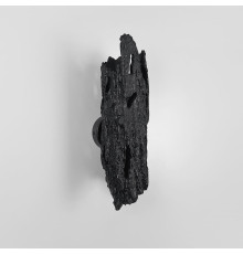 Оригінальне бра у вигляді кори дерева чорного кольору 34х10 см