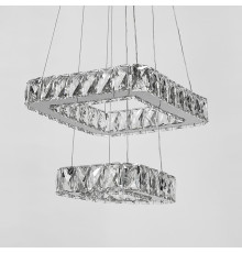 Елегантна кришталева люстра на 2 яруси 27+17 см