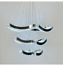 Елегантна кришталева люстра на 3 яруси 40+30+20 см