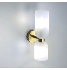 Бра кольору латунь з матовими видовженими плафонами