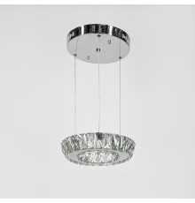 Елегантна люстра з підвісним кришталевим кільцем Ø 24 см