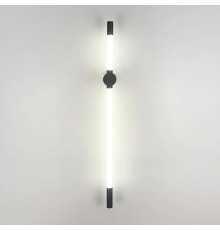 Лінійний настінний чорний світильник Pipeline 80 см