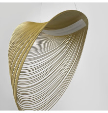 Сучасний світильник з дерев'яних кілець Ø 80