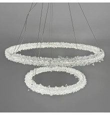 Неймовірна кришталева підвісна люстра Ø 60+40 см