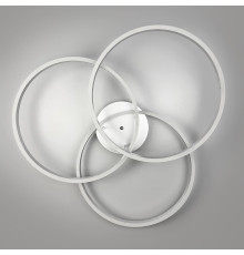 LED світильник білий на 3 кільця у сірому корпусі Ø 80 см