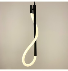 Чорний підвіс з гнучкою LED стрічкою у корпусі 60 см