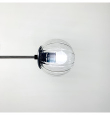 Люстра стельова в хромованому корпусі на 4 прозорих плафони Ø 60 см