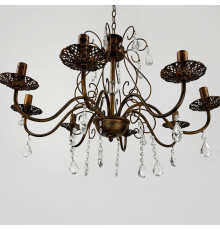 Вишукана люстра-підсвічник на 8 ламп у корпусі Ø 70 см