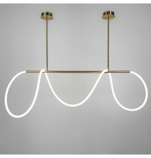 Латунна видовжена люстра ELISION з гнучкою LED стрічкою 150 см