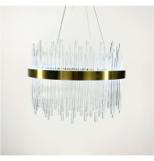 Підвісна LED люстра у вишуканому латунному каркасі Ø 50 см