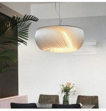 Витончений білий світильник з декоративними пелюстками Ø 80 см