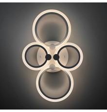 Світлодіодна біла люстра Senta на 4 кільця 60х38 см