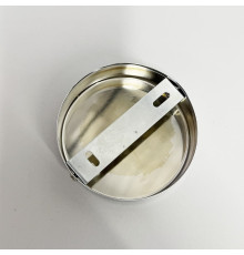 Одинарна кругла стельова основа у хромі 10х2,5 см