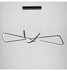 Сучасна чорна люстра AVIZE у корпусі 100 см