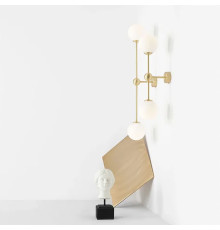 Бра Mae з білими плафонами у видовженому корпусі 75 см