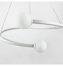 Біла LED люстра Ring з 2 білими плафонами Ø 50 см