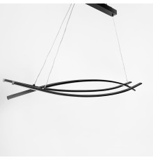 Люстра сучасна чорна у корпусі 120 см