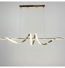 Видовжена люстра Wave у золотому корпусі 120 см