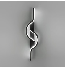 Сучасний настінний світлодіодний чорний світильник 60 см