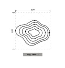 Незвичайна та ефектна золота люстра на 5 ярусів Ø 120 см