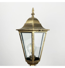 Вуличний класичний ліхтар в золотистому відтінку 40×22×20 см